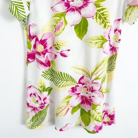 Reformation Floral Tropical Oversized T-Shirt/Tunic Shirt Size Small (S) - Picture 3 of 7